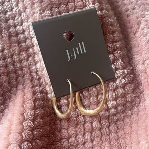 J. Jill Hammered Gold-Tone Hoop Earrings